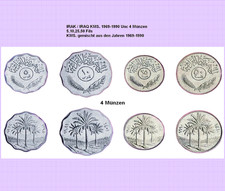 IRAK   IRAQ  KMS. 1969-1990 Unc  4 M&uuml;nzen 6267##