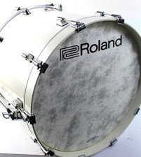 Roland KD-222 Full-Size V-Drums Acoustic Design 22" Kick Drum Pad Pearl White 