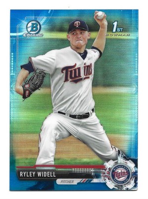 /150 Blue Refractor 2017 Bowman Chrome Ryley Widell #BDC-64 Minnesota Twins Card