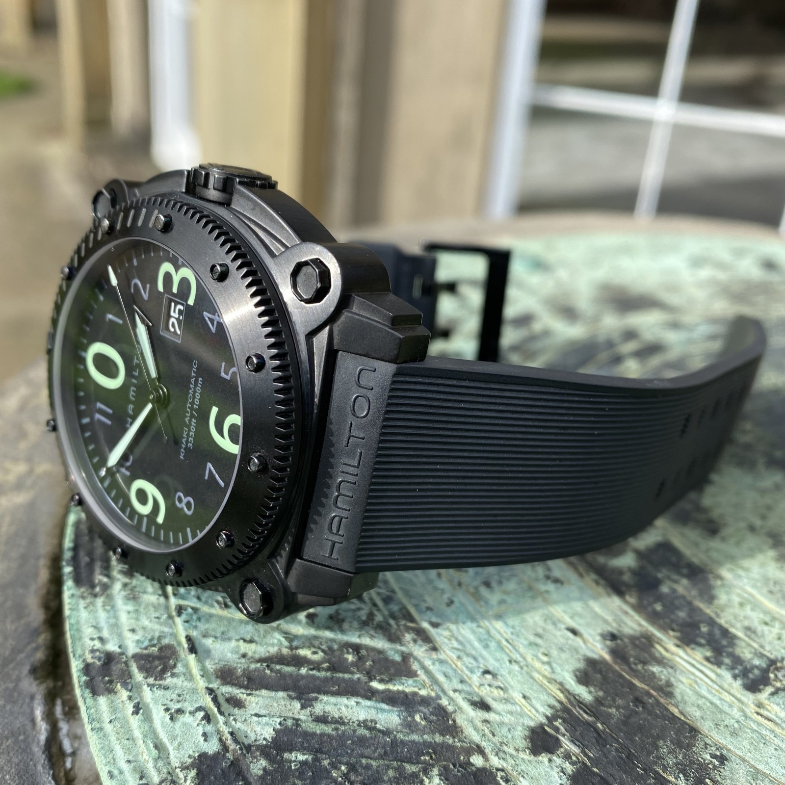 Hamilton Khaki BeLOWZERO Automatic 1000m Black PV… - image 3