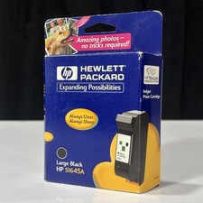 Genuine HP 45 51645A Black Ink Cartridge Sealed Exp 12/2001