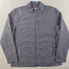 Johnston & Murphy XC4 Extreme Comfort Jacket Mens Large Blue Full Zip Stretch - product listing photo