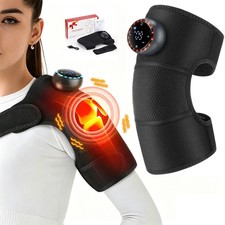 Electric Knee Massager Shoulder Brace with 5 Vibration Modes,5 Heating Levels US