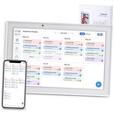 10.1 Inch Digital Calendar   HD Touchscreen Family Smart Calendar White