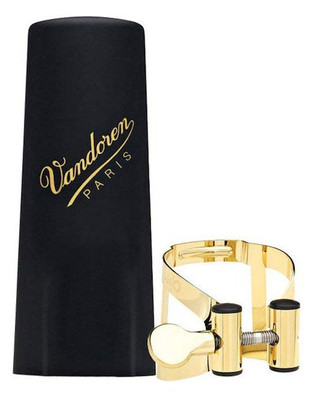Vandoren LC57DP M|O GL Altsax Blattschraube Plastik Kapsel Saxophon Gold Finish