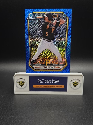 #ad 2026 Bowman #BCP 66 Wyatt Sanford 1st Bowman Blue Shimmer 150 Pirates $19.99
