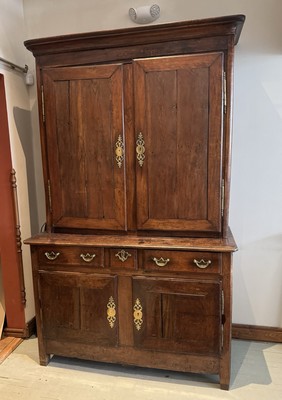 Antique buffet cherry wood kitchen cabinet France Louis XV 18th c.