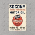 Vintage Socony Motor Oil Metal Sign Standard Oil of New York Gas #430091