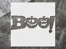 Halloween Boo Stencil for Spooky DIY Crafts and Home Decor - StencilAir