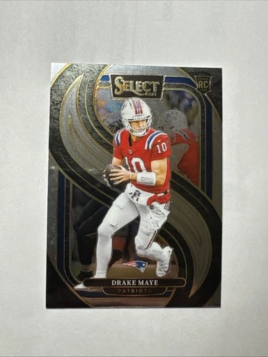 2024 Panini Select - Premier Level Drake Maye #113 Silver Prizm (RC)