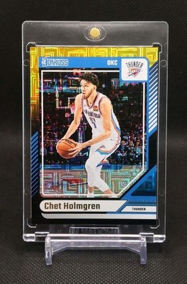 Chet Holmgren 2024-2025 Donruss Optic Black & Gold Choice /8