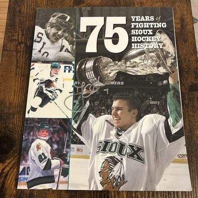 #ad University of North Dakota Fighting Sioux Hockey History Book TJ Oshie Signature $40.00