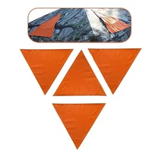 Blaze Orange Safety Hunting Blind Panel Set - 4 Magnetic Signal Panels for Visib