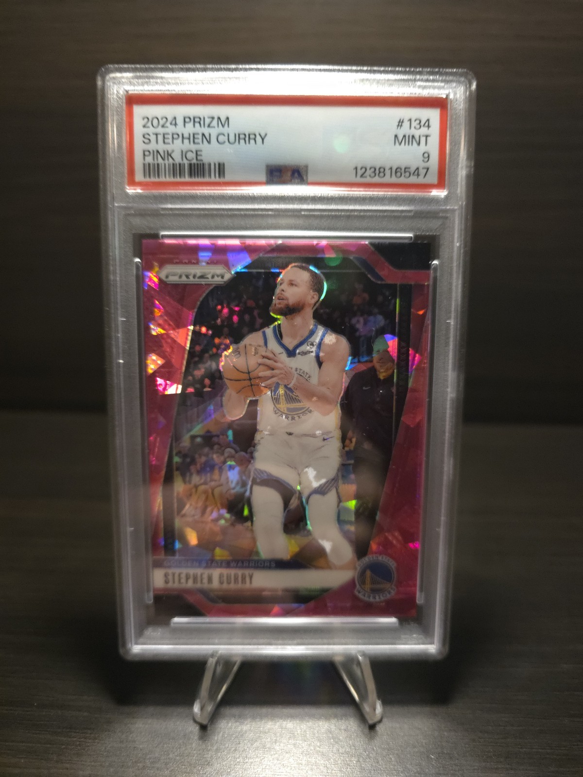 2024-25 Panini Prizm - Stephen Curry Pink Ice Prizm #134 - PSA 9
