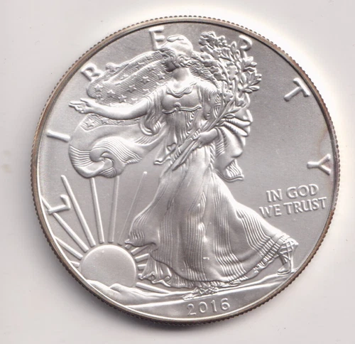 2016 WALKING LIBERTY AMERICAN EAGLE .999 FINE SILVER DOLLAR COIN 1oz. $1 USA A