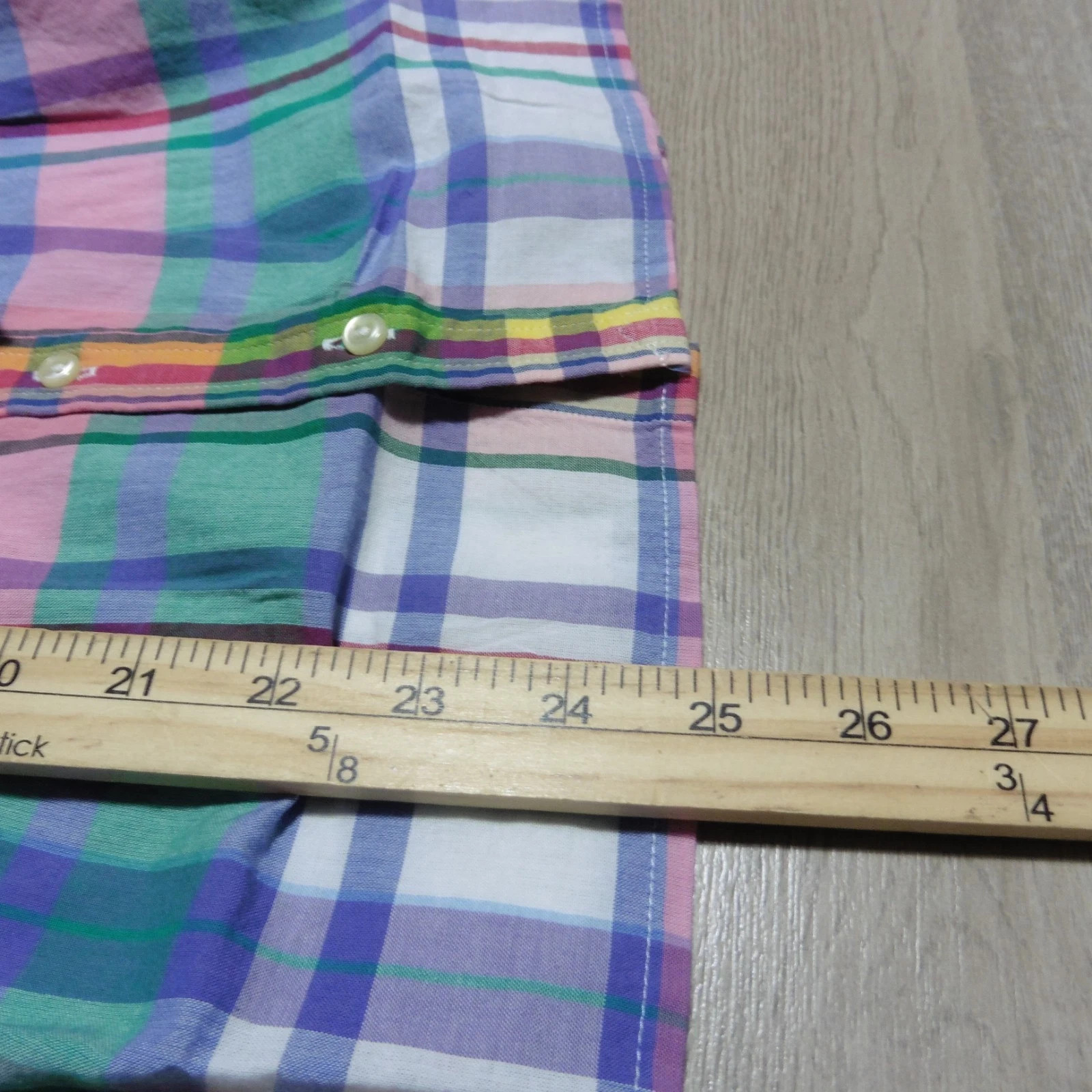 Polo Ralph Lauren Girl's 6 Cotton Madras Shirt Dress Pink Plaid SS NWT thumbnail 6