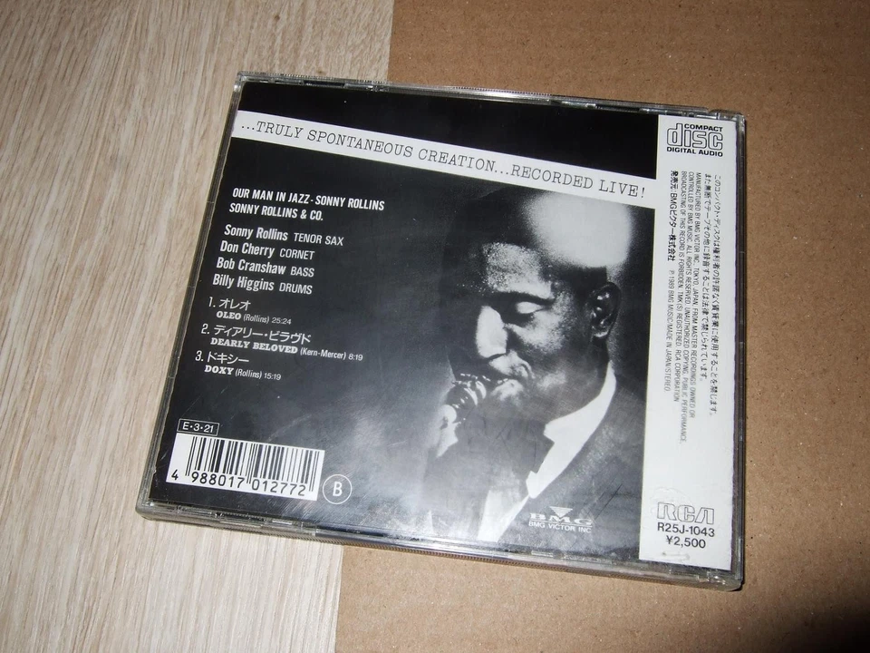 SONNY ROLLINS : OUR MAN IN JAZZ CD 1989 RCA R25J-1043 JAPAN - Bild 2 von 3