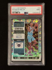 2023-24 Panini Contenders #24 Brandon Miller Semifinal Ticket /99 RC PSA 9 Mint
