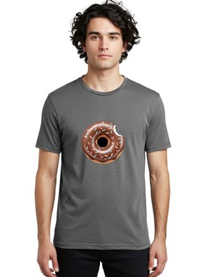 Chocolate-Donut-5 Mens Graphic Tee, 100% Cotton, Casual Summer Wear