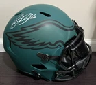 🔥 Saquon Barkley Signed Full Size Rep RAVE Eagles Helmet w/ Visor - Beckett