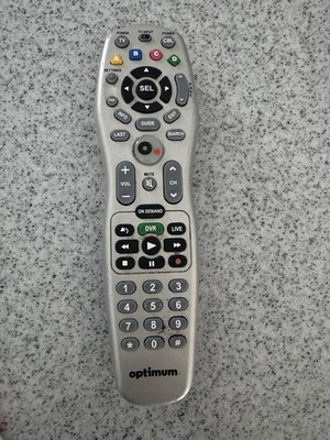 Optimum URC-2464B00 Cable TV Remote Control DVR Wireless 10m+ Gray/Black