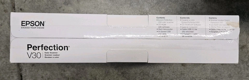 Epson Perfection V30 Color Flatbed Scanner Brand New Sealed In Box - Image 2 of 3