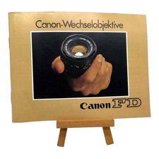 Canon FD Interchangeable Lenses Brochure Pamphlet Prospectus German