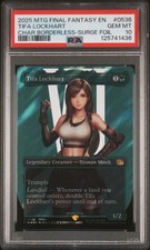 2025 MTG FINAL FANTASY CHARACTER BORDERLESS-SURGE FOIL TIFA LOCKHART PSA 10