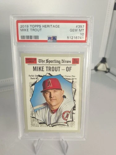 2019 Topps Heritage - All-Star Mike Trout #357