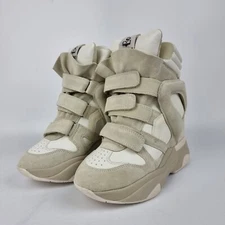 Isabel Marant Balskee White Suede Sneakers New & Authentic