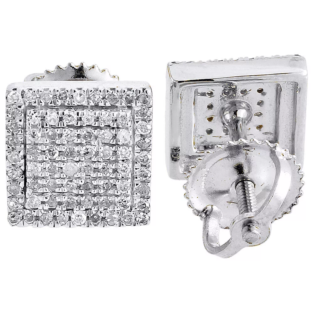Square diamond earrings for guys shop