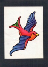 Y4811 Art Bird 65x90mm temporary tatoo Sticker
