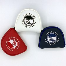 Pebble Beach Golf Mid Mallet Putter Head Cover For Small Side Shaft Putters