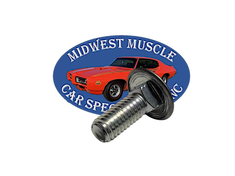 Pernos de parachoques delanteros traseros con tapa de acero inoxidable de 3/8-16x1" para Chrysler D Foto 3 de 4