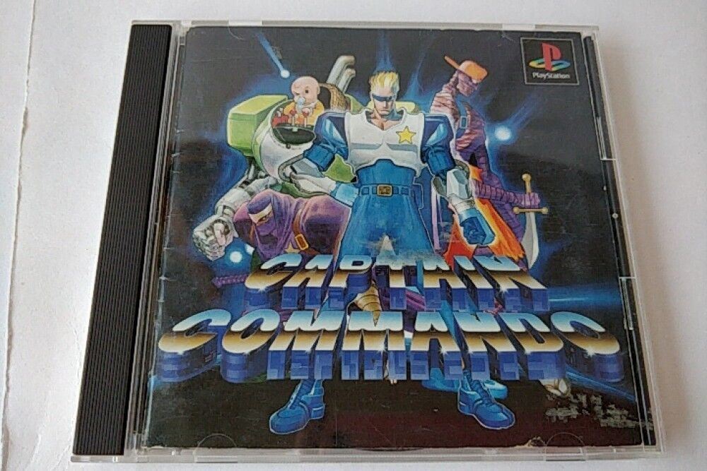 Captain Commando Sony Playstation Game /Game Disk,Case,Manual 