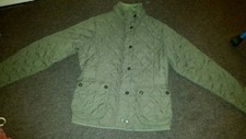 John Partridge Ladies Quilted Green Jacket Size- L (hand Made)
