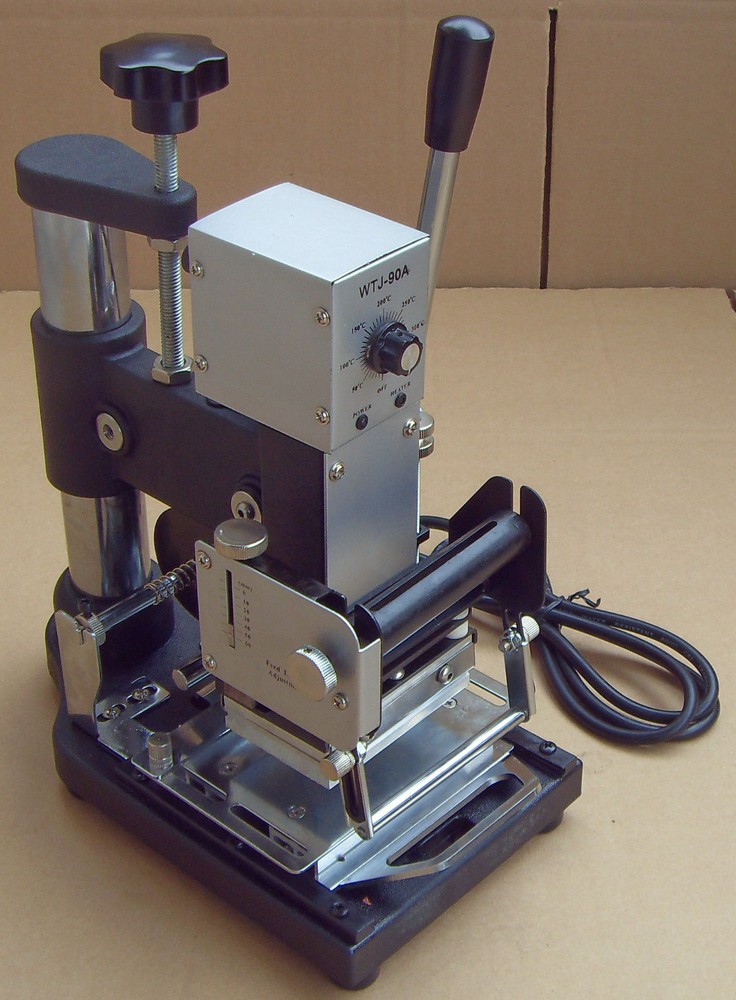 WTJ-90A Manual Hot Foil Stamping Machine PVC Plastic Card Tipper Stamper new dse