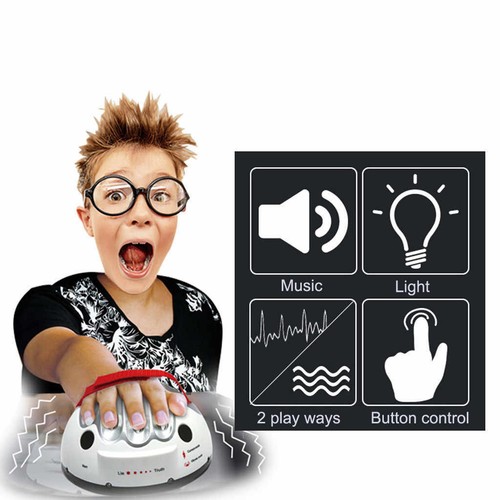 Polygraph Test Tricky Funny Adjustable Adult Micro Electric Shock Lie Detector - Picture 2 of 6