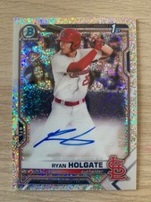 2021 Bowman Chrome 1st auto RYAN HOLGATE #ed 27/71! St. Louis Cardinals