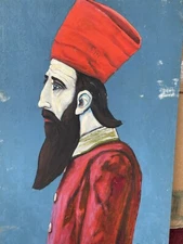 Nathaniel Reich Original Oil on Board