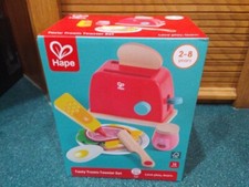 HAPE Tasty Treats Toaster Playset Quality Wood Toy 13 piece set