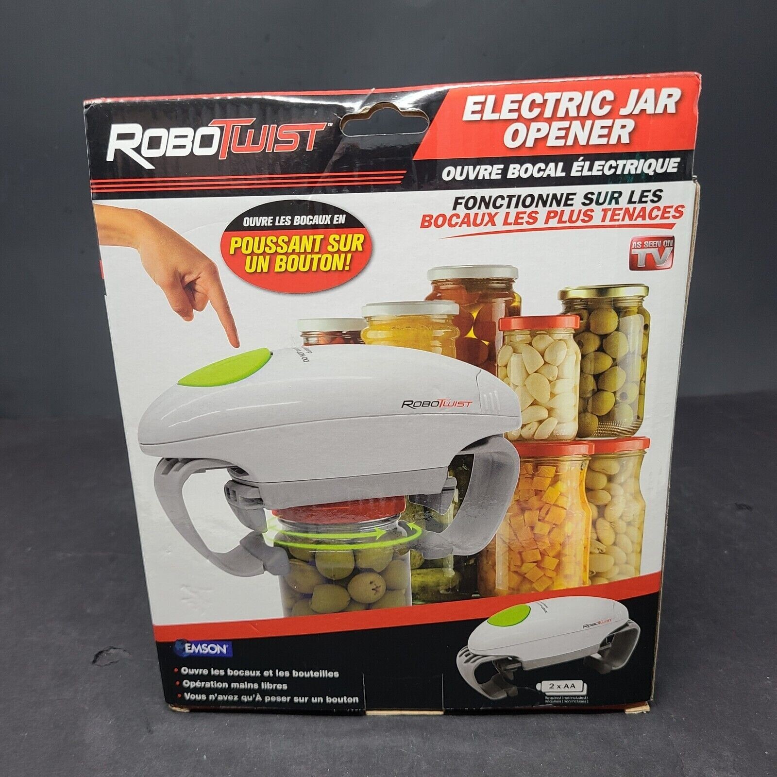 Robotwist Automatic Grip Hands Free Electric Jar Opener Easy Touch