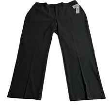 Catherines Secret Slimmer Dress Pants Women  s Plus 22 W Straight Black NWT