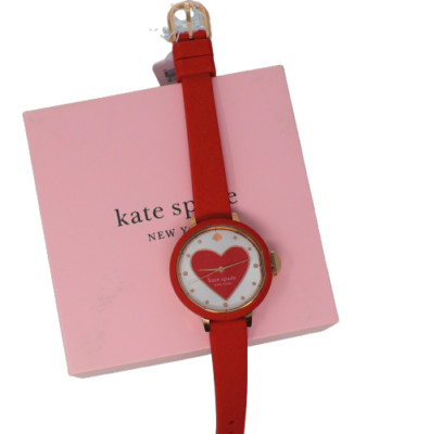 kate spade new york Park Row Armbanduhr Rot Silikon ksw1783 Quartz 30 m