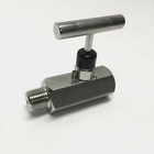 Noshok 504-MFS 316 Stainless Steel Needle Valve, 1/2" NPT Male x Female, 6000psi