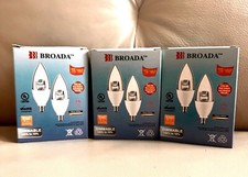 LED Candelabra Light Bulbs Dimmable NEW LOT Of 6 3000K C12 3W 250 Lumens/3-2pack