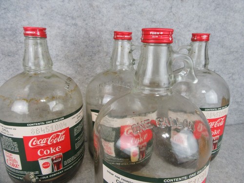 Vintage Case Gallon Glass Coca Cola Syrup Jugs for Fountain Soda w Label - Picture 18 of 24