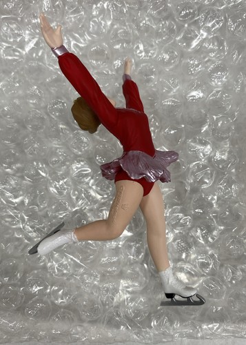 Vtg 1997 Hallmark Keepsake Ornament Elegance On Ice Figure Skater Red Dress - Picture 4 of 8