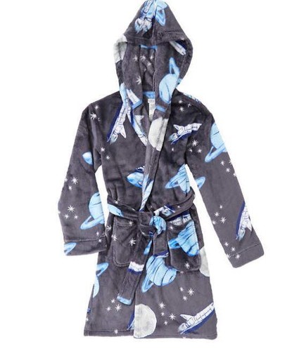 NEW BOYS KOMAR KIDS PLUSH FLEECE FLAME RESISTANT ROBE! VARIETY STYLE COLORS & SZ - Picture 18 of 27