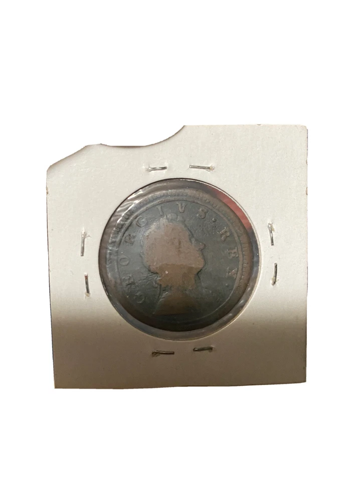 1723 Великобритания Георг I 1/2 пенни Vf - Изображение 2 из 2